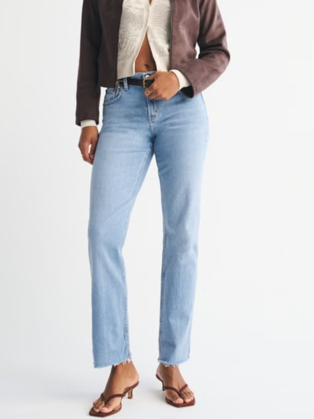 Abercrombie & Fitch - Curve Love 90s Straight Jeans - 28 Short / Petite Mid Rise